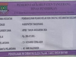 Pembangunan Ruang Kelas SD Cikuya 2 Di Tuding Abaikan SOP, Sertifikasi Kompetensi Konsultan Dan Pengawas Di Pertanyakan,